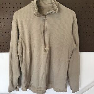 US Army ECWCS Gen III Polartec Fleece Half Zip Pullover Tan